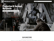 Tablet Screenshot of productioninc.com
